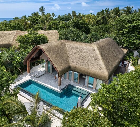 JOALI BEING - Well Living Spaces Grand Beach Pool Villa Aerial