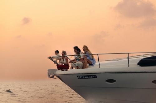 Family Dolphin Cruise at JOALI Maldives