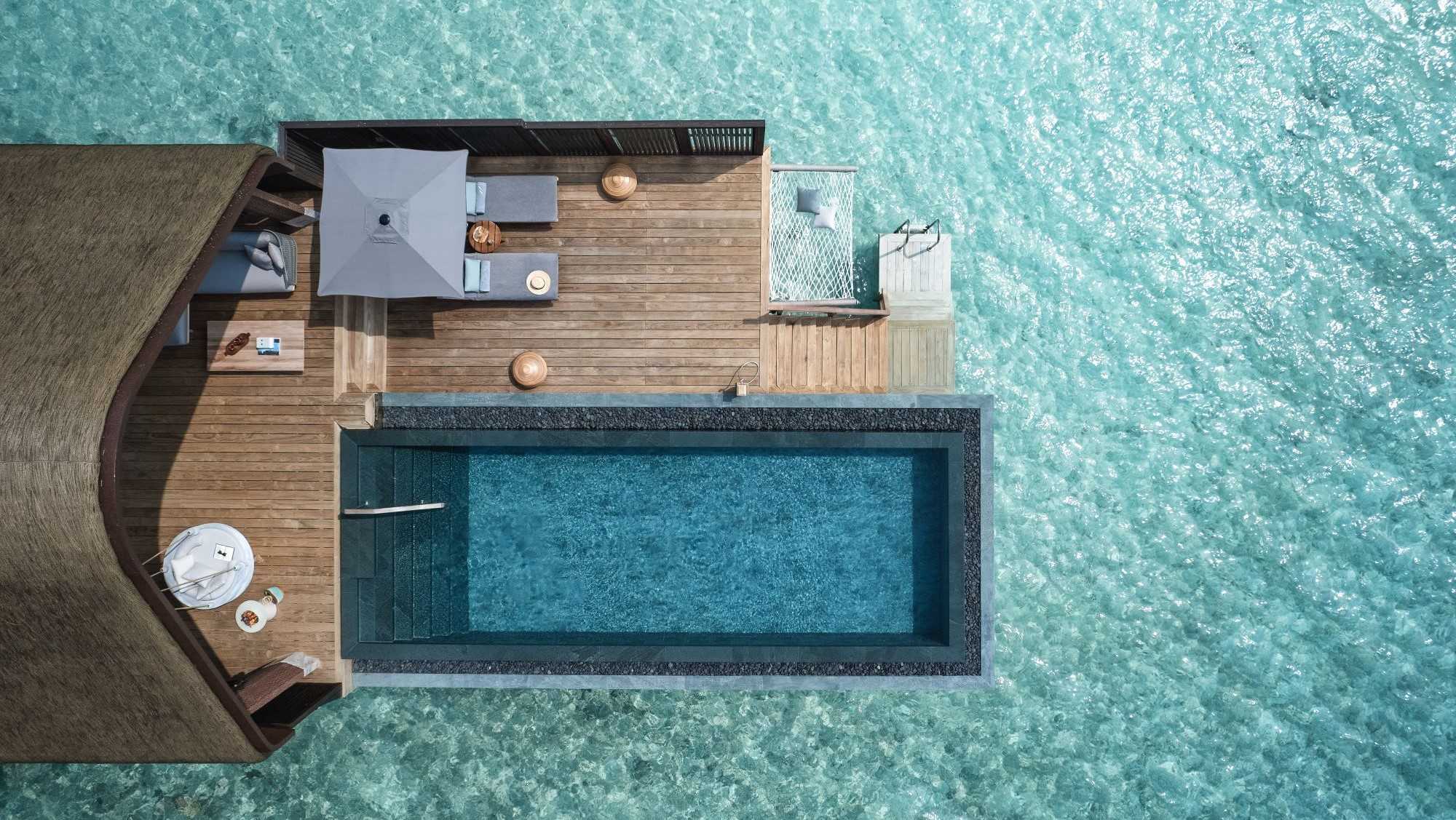 JOAI BEING – Ocean Pool Villa Ariel View